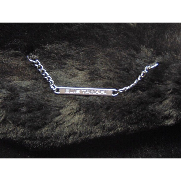 Elie Tahari Black Shearling Short Coat 100% Leather with Fur Collar Size Small - Picture 8 of 8